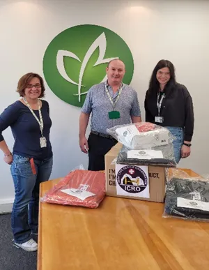 Hawthorn Logistics team supporting the Irish Cave Rescue Organisation community raffle